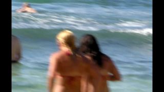 Slutty girl hiding her pussy on the beach-9