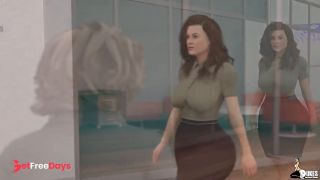 Hot Wife fucks the new black boss to save her husbands job-1