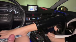 Public Risky Blowjob, Foot Fetish In The Car And Cum On Face In The Parking Lot 1080p-4