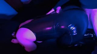 Wife Big booty, masked MILF, wearing leather outfit gets smashed hard and fast doggy.-2