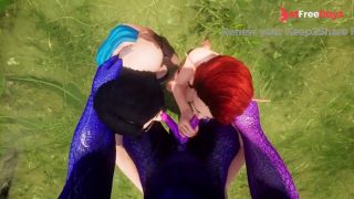 [GetFreeDays.com] Yiff Threesome Goth Girl and Redhead Elf Fucked by Double Cock Lizard Sex Video October 2022-1