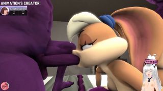 Jazziuu - Lola Bunny gets fucked in a foursome until they cum in her holes (Lordcuckness animation) - Jazziuu-1
