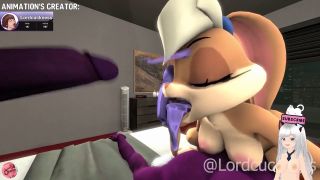 Jazziuu - Lola Bunny gets fucked in a foursome until they cum in her holes (Lordcuckness animation) - Jazziuu-8