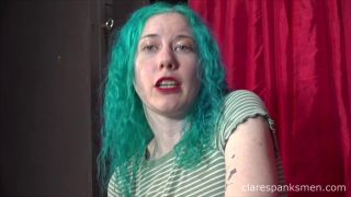   Femdom Clare Spanks Men - Lux Paddles You at the Office   Femdom-8