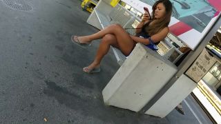 Sexy milf legs crossed toes amar voyeur candid 50(vids)-1