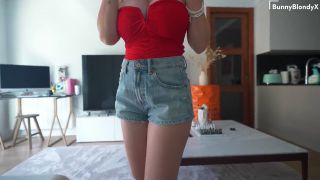 Big Ass Porn Blonde huge tits got fucked and covered in cum after a Tinder date -2