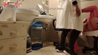 footjob in morgue with mega squirt in coroners face and cumshot on uniform-1