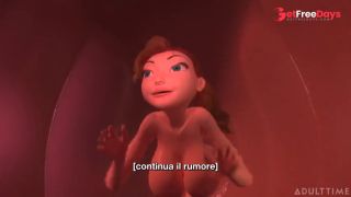 3DGSPOT - Tiny Trans Fucks With Giant Busty Trans ITALIAN SUBTITLES UNCENSORED SEX-0