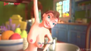 3DGSPOT - Tiny Trans Fucks With Giant Busty Trans ITALIAN SUBTITLES UNCENSORED SEX-3