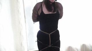 rope bondage shibari ballgag interview hogtied-8