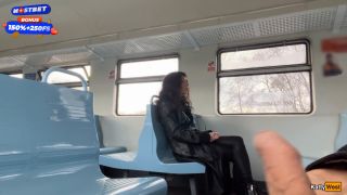 7191 Stranger Helped me Cum on Public Train and Walks around ...-1