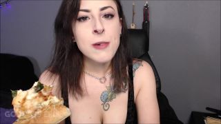 cruel femdom Eating Pizza and Burping – Goddess Eris, eris temple on femdom porn-1