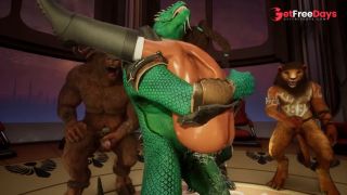 Lara Croft Furry Gangbang - Tomb Raider Hentai-3