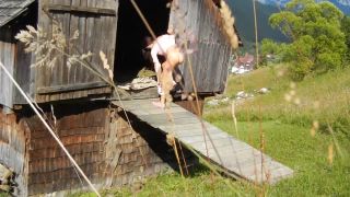 Dream4AngelGREAT DP SEX in an Abandoned Mountain HUT-1