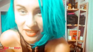 [GetFreeDays.com] Ariel Ortiz has a date with her lover, so she puts on her favorite blue wig and sexy dress Adult Video February 2023-9