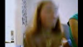 542815 Two teen girls playing on webcam.-0