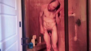 Anal Porn casual shower - naked man ass to relax and study to-7