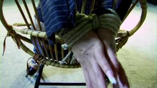 Submissed e195 Maya chairtied stripped and tit-grabbed-2