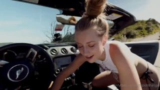 Littlepolishangel, European Blonde Babe Fucking Outside In a Convertible Car (Amateur porn)-4