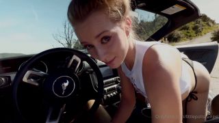 Littlepolishangel, European Blonde Babe Fucking Outside In a Convertible Car (Amateur porn)-6