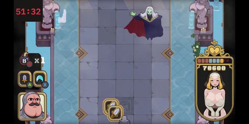 Cartoon Juno Plays ButtKnight Speedrun Hard Mode, Stages 1-4