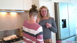 Small Titted Blonde And Redhead Make Cookies And Have Lesbian Sex-0