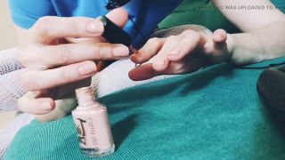 Russian Pantyhose I Painted My Nails. Asmr-0