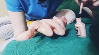 Russian Pantyhose I Painted My Nails. Asmr-8