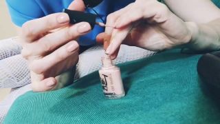 Russian Pantyhose I Painted My Nails. Asmr-9