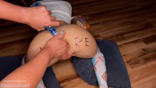 Russian teen Fiftiweive69 Stuffed marshmallows in the ass...-2