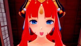 Wet Waifus - Nilou Dances all around your Cock - Genshin Impact Sex-2