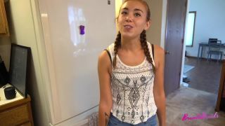 Naughty Stepdaughter Brandibraids' Steamy Sex Lesson-1
