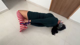 online porn clip 10 bdsm bed KinkyLifestyle - Simona Hogtied by Luana for some Foot Worship and Sock Stuffing - FullHD 1080p, fetish on fetish porn-8
