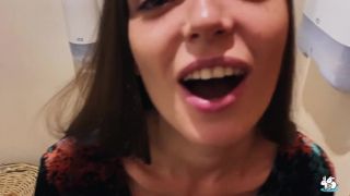 Brunette In Stockings Gets Fucked In The Bathroom At New Years Eve Party - [Hardcore porn]-2