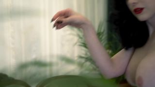 video 1 Miss Ellie Mouse – The Goddess Tickles Herself With a Feather, femdom latex bondage on masturbation porn -1