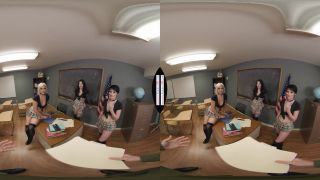 Naughty America VR with Alex Grey, Demi Morgan & Kitty Lynn in Bad girl students Alex Grey, Demi Morgan, and Kitty Lynn are down to fuck YOU for the mid-semester test answers! - VR.-0