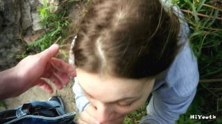 Russian Slut Make Blowjob Outdoor After University  Hiyouth.-0