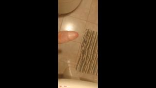 Stroking a big 18 year old cock until a big jerk moaning cumshot-7