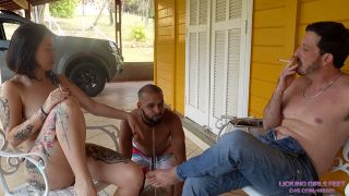 Femdom porn Femdom porn Licking Girls Feet – NIKA and VICTOR – Did you like the way we have sex darling?  -1