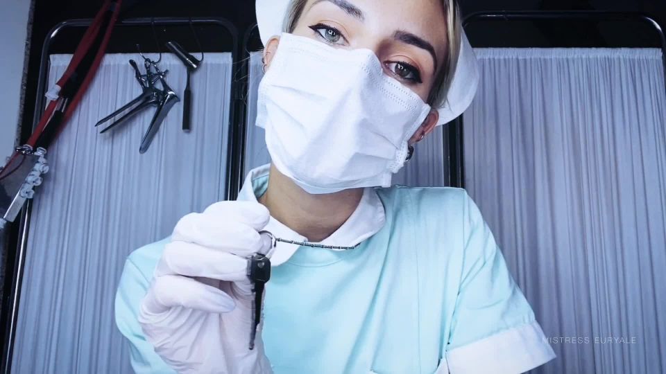 online video 49 femdom male bondage Mistress Euryale - Clinic Cum Slut, pov on femdom porn