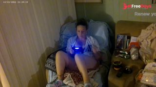 Step mom smoking cigarette and playing video games in her bra and panties Part 2-6