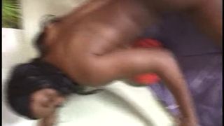 Busty ebony gets her pussy drilled by a white man with big dick POV style-3