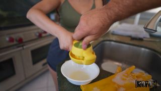 The Kitchen Glove Handjob (Handjob porn) Vanessa Marie, Charles Dera-1