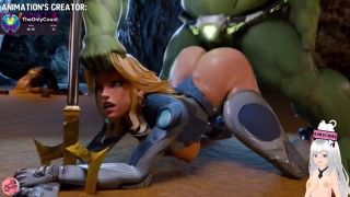 Jazziuu - Susan Storm sucks Hulk's huge cock through her cum-filled ass (TheOnlyCount animation) - Jazziuu-7
