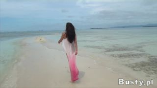 Ewa Sonnet – Walking At Beach – HD 720p BigTits!-2