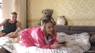 Loren Strawberry Gamer Girl In Pink Pajamas Fuck (Pornstar)-1