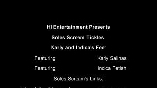 SolesScreamExperience - Session Karly Salinas and Indica Fetish Foot Tickled – Tickling Videos.-9