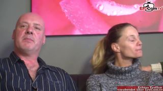 Skinny German MIlf With Small Tits Persuades Her Husband To MMF Threeso.-1