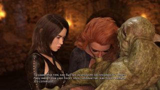 Muscular Men two girls have to suck a goblins fat cock in prison. female voice-9