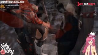 Threesome between Spidergirl Catwoman and a shameful futanari IckySticky animation - Jazziuu-2